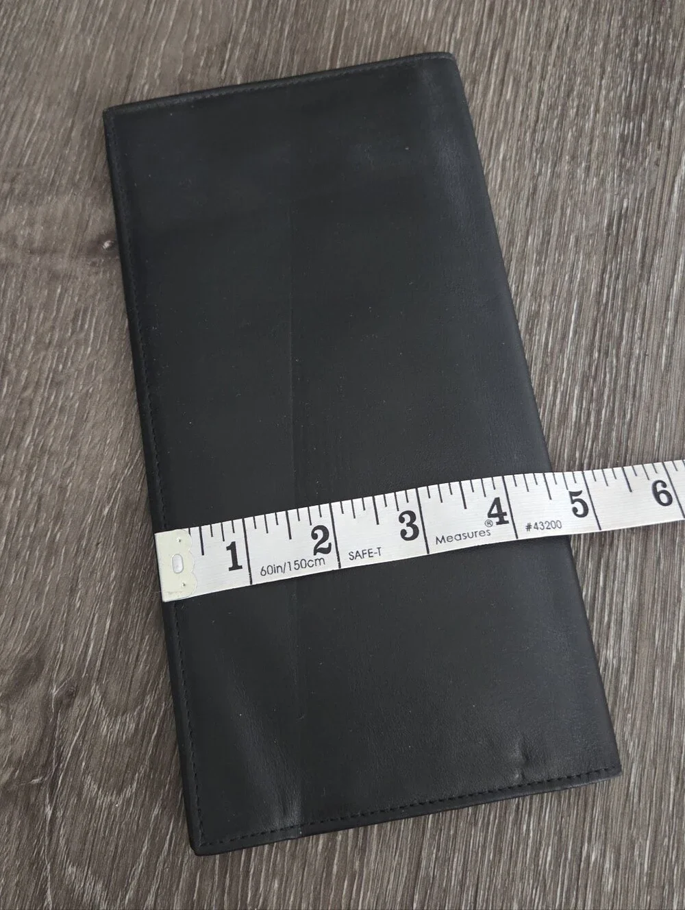 Vintage Westin Premier Black Leather Travel Wallet / Checkbook Organizer